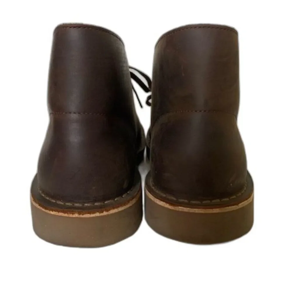 Clarks Dark Brown Leather Bushacre 2 Chukka Boots